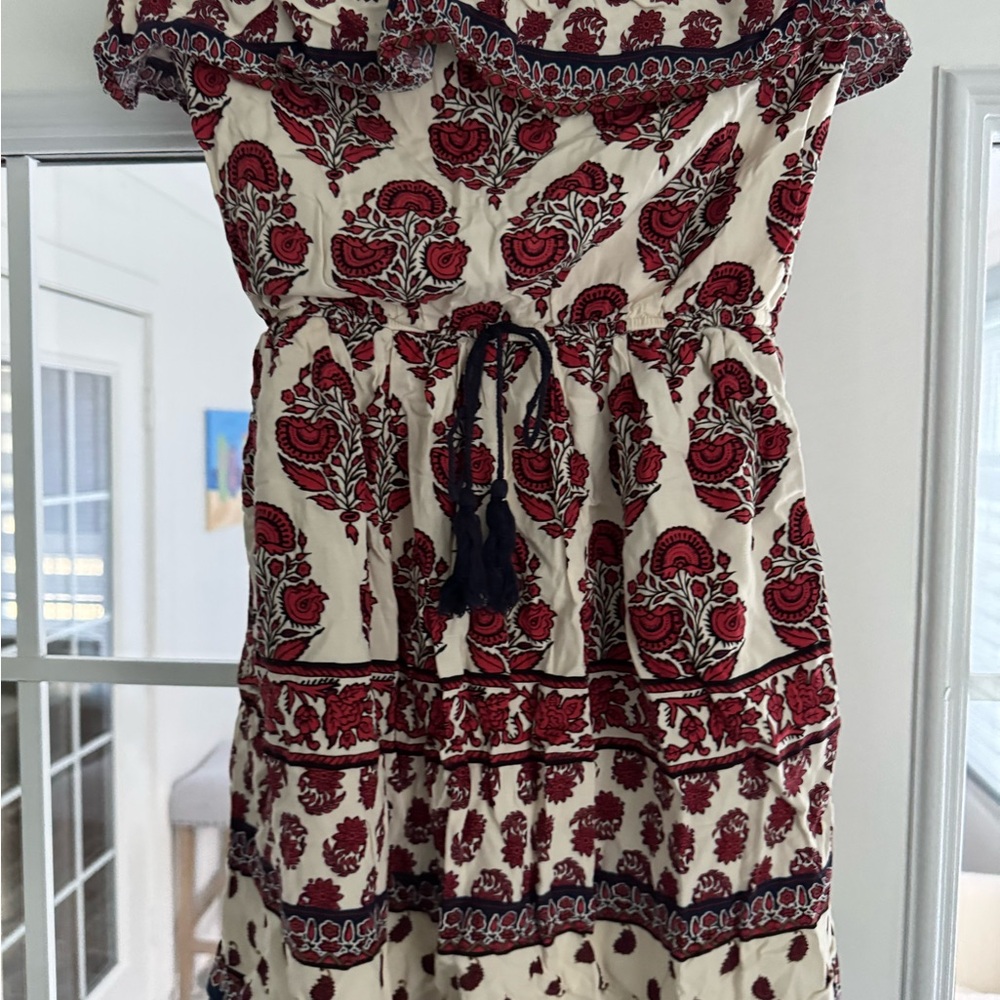 Mossimo Supply Co. Red and Cream Women’s Floral Romper